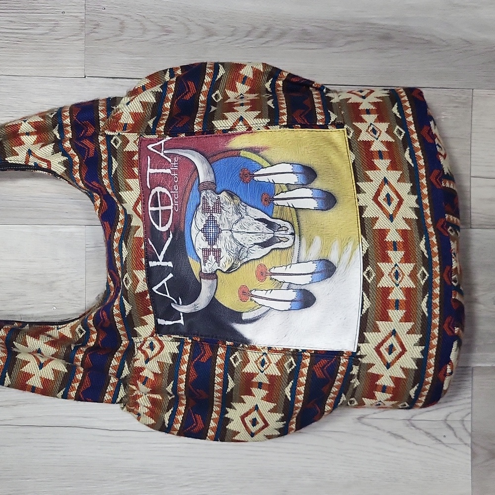Handmade‎ Lakota Slouchy Hobo Bag Boho Tribal Tote Native American Inspired